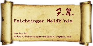 Feichtinger Melánia névjegykártya